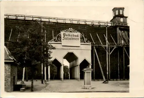 Schönebeck-Salzelmen, Gradierwerk mit Eingang zum Park -386262