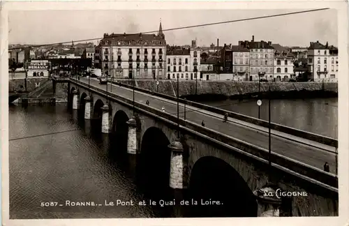 Roanne, Le Pont et le Quai de la Loire -365816