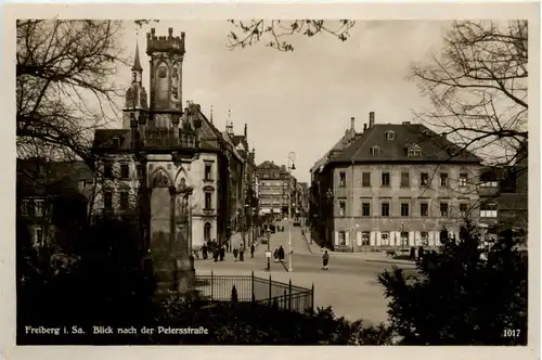 Freiberg, Blick nach der Peterstrasse -386296