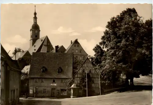 Rochlitz, Wechselburg, Karl-marx-Platz mit St. Ottenkirche -386438