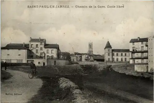 Saint-Paul-en Jarez, Chemin de la Gare, Ecole libre -365916