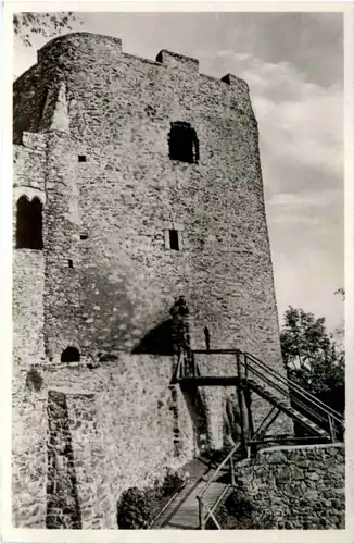 Frauenstein i. Erzgeb. Burgruine, Hinterer Hauptturm Dicker Märten -388088