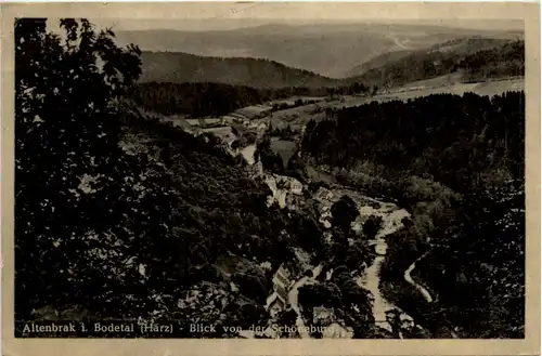 Altenbrak Harz, Blick von der Schöneburg -385072