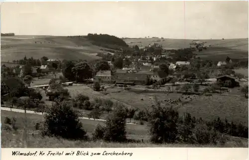 Wilmsdorf Kr. Freital mit Blick zum Lerchenberg -387028