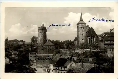 Bautzen, alte Wasserkunst und Michaeliskirche -387158