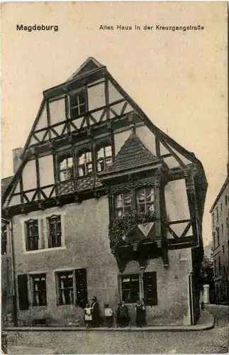 Magdeburg, Altes Haus in der Kreuzgangstrasse -386778
