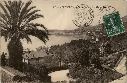 Menton, Vue prise de Garavan -366446