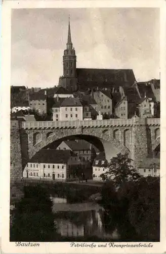 Bautzen, Petrikirche und Kronprinzenbrücke -387162