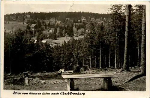 Blick vom Kleinen Echo nach Oberbärenburg -387642