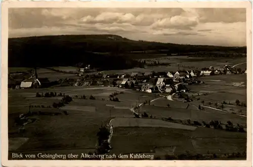 Altenberg i. Erzgeb., Blick vom Geisingberg nach dem Kahleberg -387658