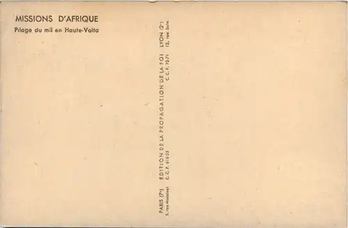 Pilage du mil en Haute Volta -98294