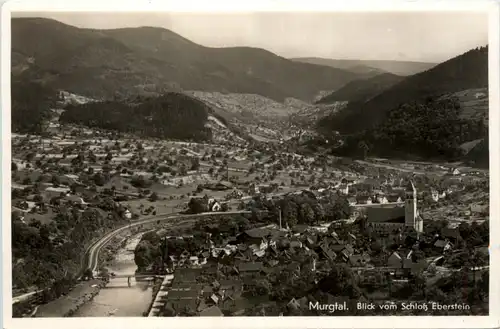 Murgtal, Blick vom Schloss Eberstein -387790
