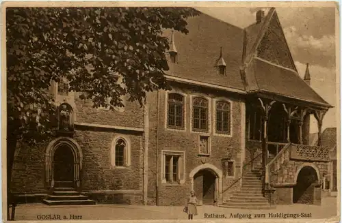 Goslar, Rathaus, Aufgang zum Huldigungs-Saal -385992