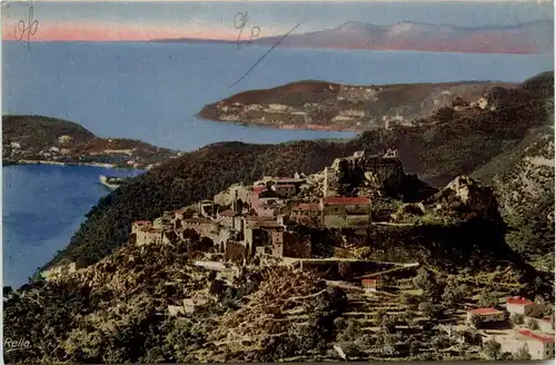 Eze, vu de la route de la Grande Corniche -367046