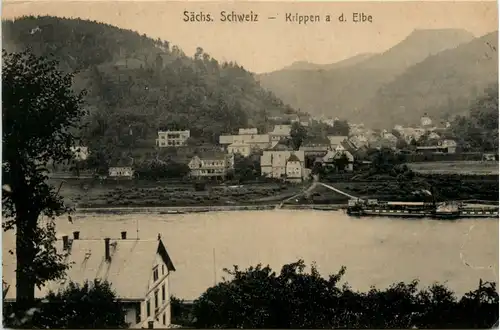 Sächs. Schweiz, Krippen bei Schandau -389024