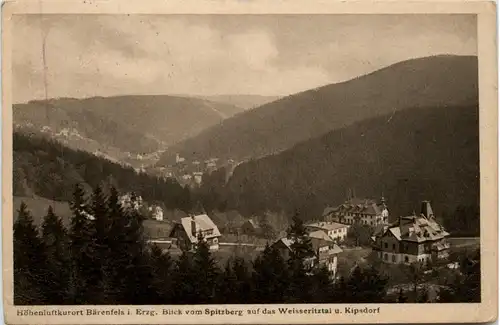 Kurort Bärenfels i. Erzgeb., Blick vom Spitzberg auf das Weisseritztal -387510