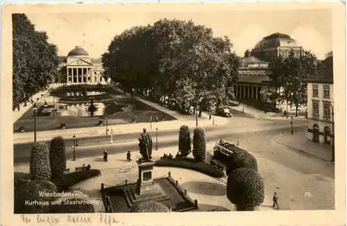 Wiesbaden, Kurhaus und Staatstheater -387950