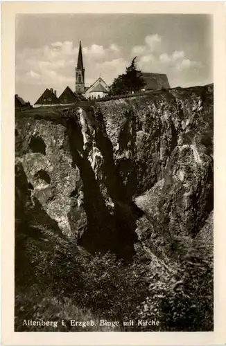 Altenberg i. Erzgeb., Binge mit Kirche -387684