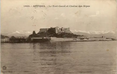 Antibes, Le Fort Carre et Chaine des Alpes -367306