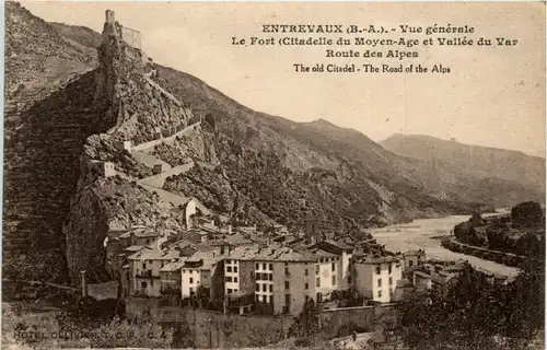 Entrevaux, Vue generale - Le Fort -367326