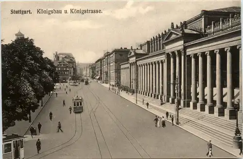 Stuttgart, Königstrasse mit Königsbau -387854