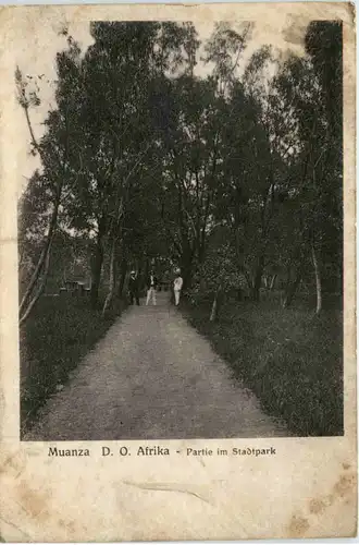 Deutsch Ost Afrika - Muanza - Partie im Stadtpark -98994