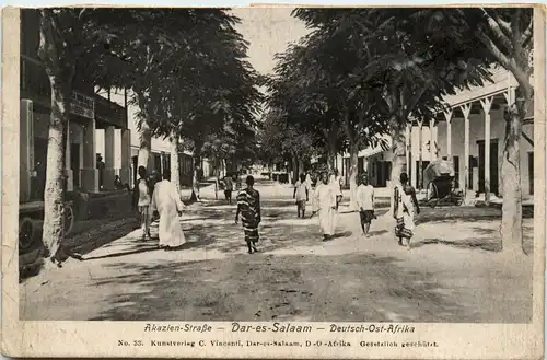 Deutsch Ost Afrika - Dar-es-Salaam - Akazien Strasse -99034