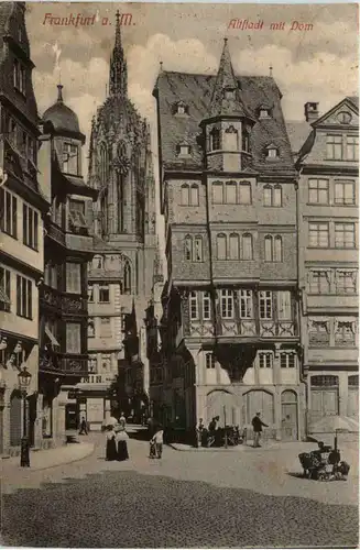 Frankfurt, Altstadt mit Dom -387996