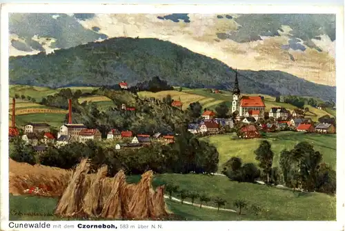 Cunewalde mit dem Czorneboh -389166