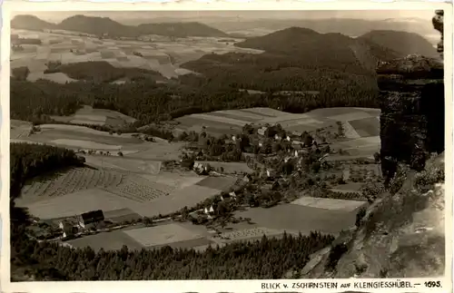 Kleingiesshübel, Sächs. Schweiz, Blick vom Zschirnstein -388932