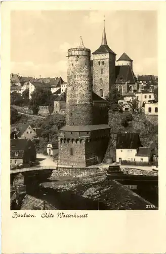 Bautzen, Alte Wasserkunst mit der michaeliskirche -387106