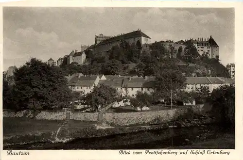 Bautzen, Blick vom Proitschenberg auf Schloss Ortenburg -389198