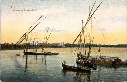 Cairo - Barques au Barrage du Nil -449040