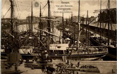 Anvers - Vue des Bassins -99894