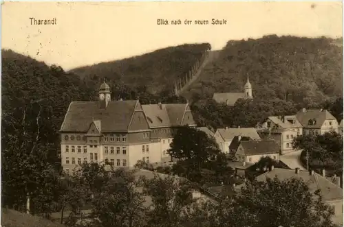 Tharandt, Blick nach der neuen Schule -389458