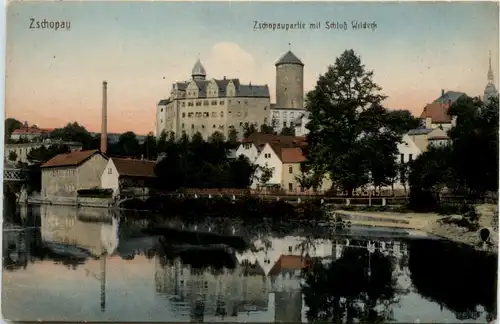 Zschopau, mit Schloss Wildeck -389110