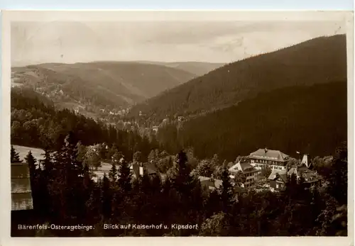 Kurort Bärenfels i. Erzgeb., Blick auf Kaiserhof u. Kipsdorf -387522