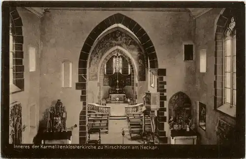 Hirschhorn am Neckar, inneres der Karmelitenklosterkirche -389838