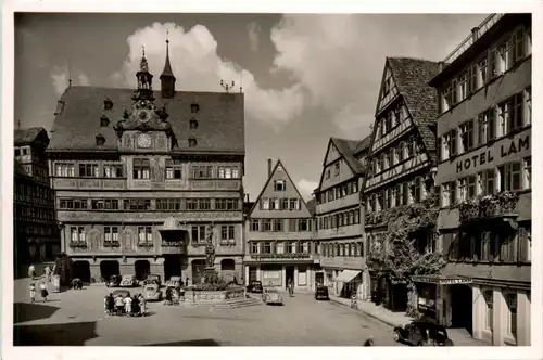 Tübingen, Marktplatz mit Rathaus -389812