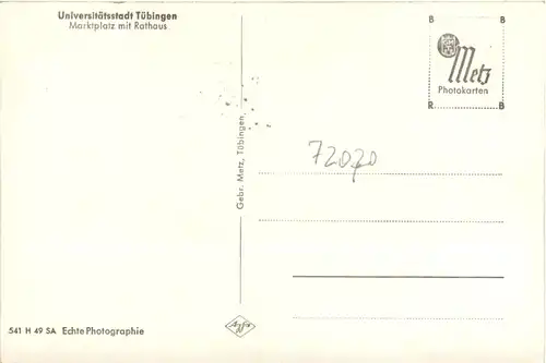 Tübingen, Marktplatz mit Rathaus -389812