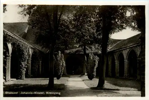 Stralsund, Johannis-Kloster, Kreuzgang -390746