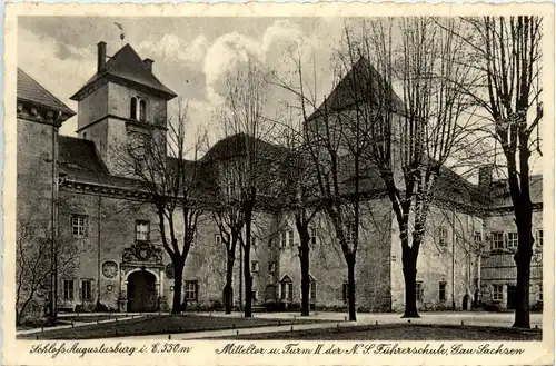 Augustusburg im Erzgeb., Schloss, Mitteltor u. Turm -390182