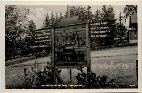 Kurort Bärenfels, Wegweiser -389596