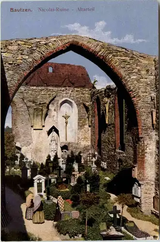 Bautzen, Nicolai-Ruine - Altarteil -389200