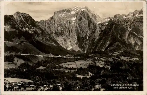 Schönau mit Kehlstein und Hohen Göll -388250