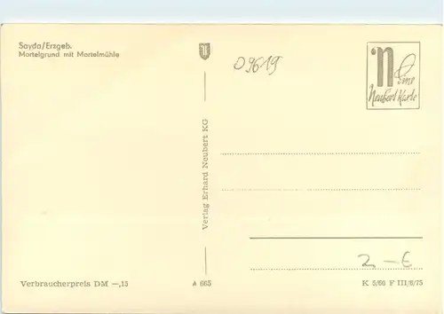 Sayda im Erzgebirge, Mortelgrund mit Mortelmühle -390122