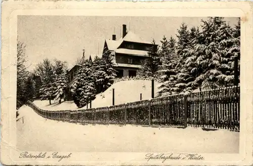 Kurort Bärenfels, Spitzbergbaude im Winter -389614