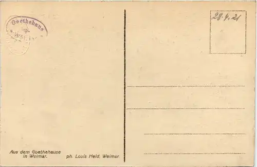 Aus dem Goethehaus in Weimar -389960