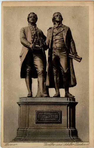 Weimar, Goethe und Schiller-Denkmal -372582