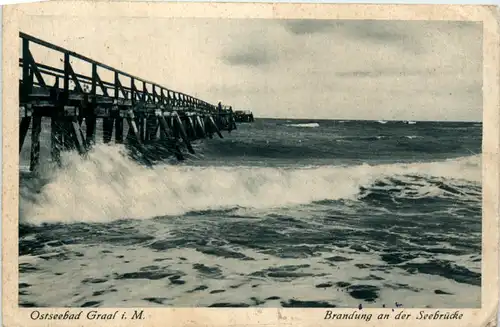Seebad Graal, Brandung an der Seebrücke -388680